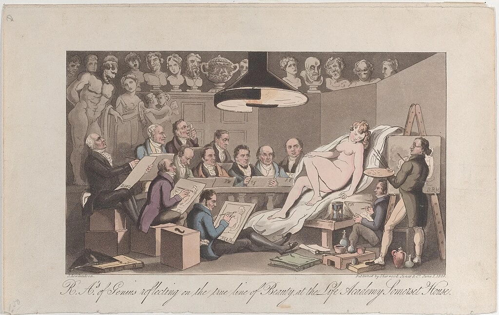 Thomas Rowlandson-75-Genio che riflette